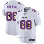 Maglia NFL Limited Baltimore Ravens Personalizzate Logo Dual Overlap Bianco