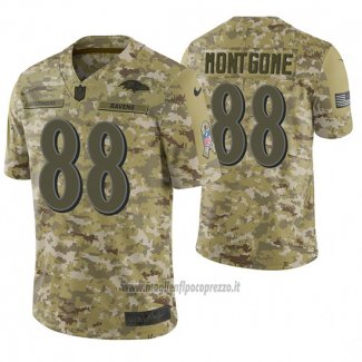 Maglia NFL Limited Baltimore Ravens Ty Montgomery 2018 Salute To Service Camuffamento
