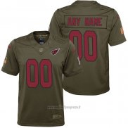 Maglia NFL Limited Bambino Arizona Cardinals Personalizzate Salute To Service Verde