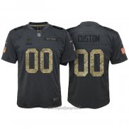 Maglia NFL Limited Bambino Dallas Cowboys Personalizzate 2016 Salute To Service Nero