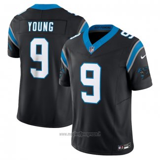 Maglia NFL Limited Carolina Panthers Bryce Young Vapor F.U.S.E. Nero