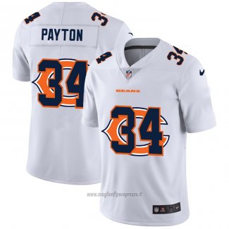 Maglia NFL Limited Chicago Bears Payton Logo Dual Overlap Bianco