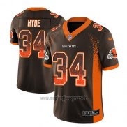 Maglia NFL Limited Cleveland Browns Carlos Hyde Marrone 2018 Rush Drift Fashion