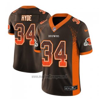 Maglia NFL Limited Cleveland Browns Carlos Hyde Marrone 2018 Rush Drift Fashion