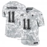 Maglia NFL Limited Dallas Cowboys Micah Parsons 2024 Salute To Service Grigio