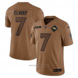 Maglia NFL Limited Denver Broncos John Elway 2023 Salute To Service Retired Marrone
