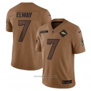 Maglia NFL Limited Denver Broncos John Elway 2023 Salute To Service Retired Marrone