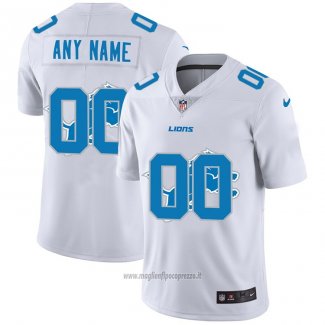 Maglia NFL Limited Detroit Lions Personalizzate Logo Dual Overlap Bianco