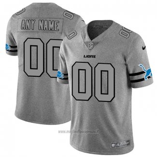 Maglia NFL Limited Detroit Lions Personalizzate Team Logo Gridiron Grigio