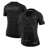 Maglia NFL Limited Donna Carolina Panthers Christian Mccaffrey 2020 Salute To Service Nero