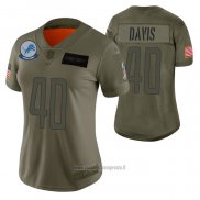Maglia NFL Limited Donna Detroit Lions Jarrad Davis 2019 Salute To Service Verde