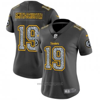 Maglia NFL Limited Donna Pittsburgh Steelers Smith-schuster Static Fashion Grigio