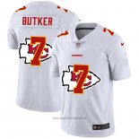 Maglia NFL Limited Kansas City Chiefs Butker Logo Dual Overlap Bianco