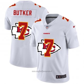 Maglia NFL Limited Kansas City Chiefs Butker Logo Dual Overlap Bianco