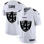 Maglia NFL Limited Las Vegas Raiders Carr Logo Dual Overlap Bianco