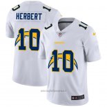 Maglia NFL Limited Los Angeles Chargers Herbert Logo Dual Overlap Bianco