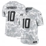 Maglia NFL Limited Los Angeles Chargers Justin Herbert 2024 Salute To Service Grigio