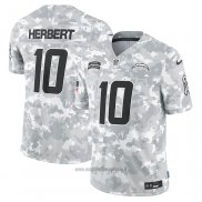 Maglia NFL Limited Los Angeles Chargers Justin Herbert 2024 Salute To Service Grigio