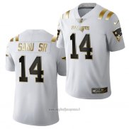 Maglia NFL Limited New England Patriots Mohamed Sanu Sr. Golden Edition 2020 Bianco