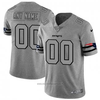 Maglia NFL Limited New England Patriots Personalizzate Team Logo Gridiron Grigio