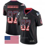 Maglia NFL Limited New England Patriots Rob Gronkowski Rush USA Flag Nero