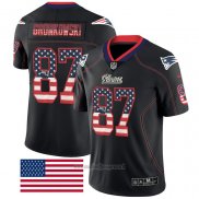 Maglia NFL Limited New England Patriots Rob Gronkowski Rush USA Flag Nero