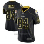 Maglia NFL Limited Pittsburgh Steelers Antonio Brown Nero Color Rush 2018 Lights Out