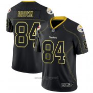 Maglia NFL Limited Pittsburgh Steelers Brown Lights Out Nero