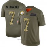 Maglia NFL Limited Pittsburgh Steelers Roethlisberger 2019 Salute To Service Verde