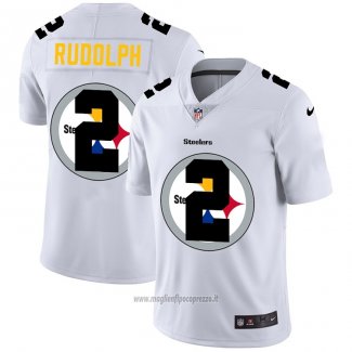 Maglia NFL Limited Pittsburgh Steelers Rudolph Logo Dual Overlap Bianco