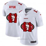 Maglia NFL Limited San Francisco 49ers Aiyuk Logo Dual Overlap Bianco