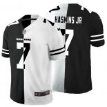 Maglia NFL Limited Washington Commanders Haskins JR Black White Split