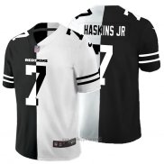 Maglia NFL Limited Washington Commanders Haskins JR Black White Split