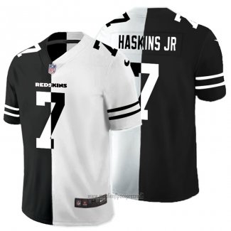 Maglia NFL Limited Washington Commanders Haskins JR Black White Split