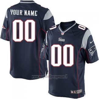 Maglia NFL Replica New England Patriots Personalizzate Blu