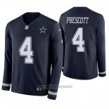 Maglia NFL Therma Manica Lunga Dallas Cowboys Dak Prescott Blu