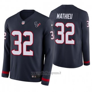 Maglia NFL Therma Manica Lunga Houston Texans Tyrann Mathieu Blu