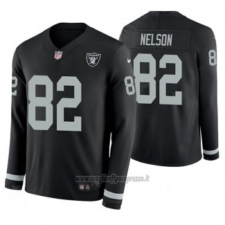 Maglia NFL Therma Manica Lunga Las Vegas Raiders Jordy Nelson Nero