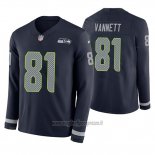 Maglia NFL Therma Manica Lunga Seattle Seahawks Nick Vannett Blu