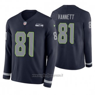 Maglia NFL Therma Manica Lunga Seattle Seahawks Nick Vannett Blu