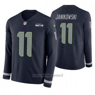 Maglia NFL Therma Manica Lunga Seattle Seahawks Sebastian Janikowski Blu