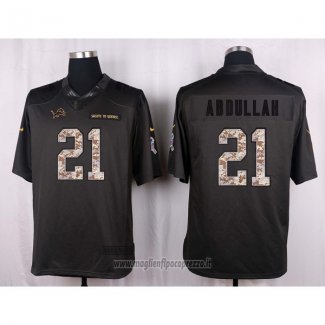 Maglia NFL Anthracite Detroit Lions Abdullah 2016 Salute To Service