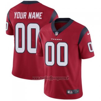 Maglia NFL Bambino Houston Texans Personalizzate Rosso