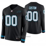 Maglia NFL Carolina Panthers Personalizzate Nero Therma Manica Lunga