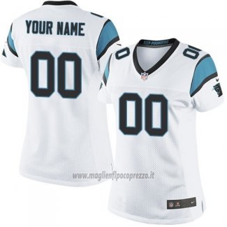 Maglia NFL Donna Carolina Panthers Personalizzate Bianco