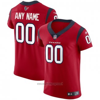 Maglia NFL Elite Houston Texans Personalizzate Vapor Untouchable Rosso