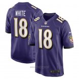Maglia NFL Game Baltimore Ravens Deandrew White Viola