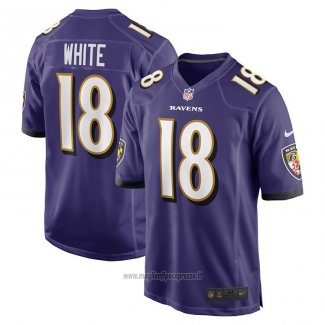 Maglia NFL Game Baltimore Ravens Deandrew White Viola