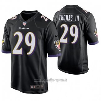 Maglia NFL Game Baltimore Ravens Earl Thomas Iii Nero