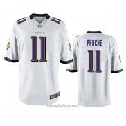 Maglia NFL Game Baltimore Ravens James Proche Bianco